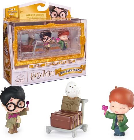 Wizarding World Harry Potter, Micro Magical Moments Year 3 Figure Set with Harry, Stag Patronus & Dementor, Display Case, Kids Toys for Ages 6+ in Saudi Arabia