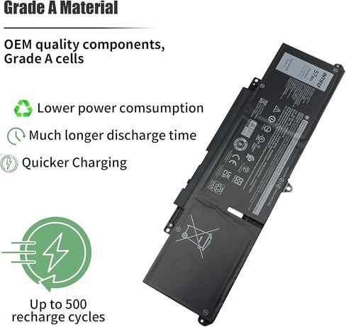57Wh 66DWX Laptop Battery Compatible with Dell Latitude 7340 7350 7440 7450 7640 7650 Series Notebook 00HYH8 0HYH8 086D0Y 86D0Y 0CTJJ6 CTJJ6 0JNYT4 JNYT4 WW8N8 0047T0 047T0 0V0W55 V0W55 FH97R in Kuwait