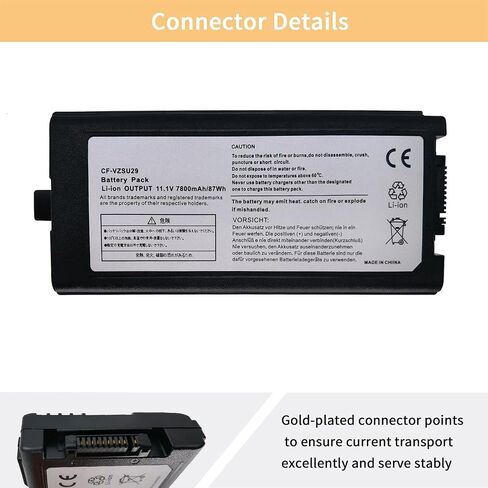 CF-VZSU29 Replacement Battery Compatible with Panasonic Toughbook CF-29 CF-30 CF-51 CF-52 Series CF-VZSU29 CF-VZSU29A CF-VZSU29ASU CF-VZSU29AU CF-VZSU29U in Saudi Arabia