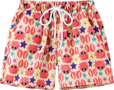 Boys Shorts Lightweight Quick Dry Athletic Short Print Fashion Beach Shorts Kids Boardshort 3-10Years in Saudi Arabia
