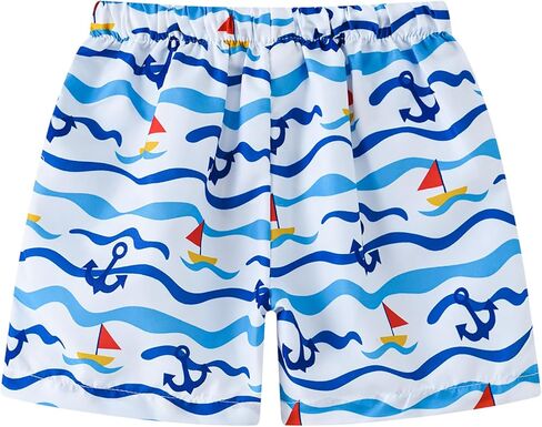 Boys Shorts Lightweight Quick Dry Athletic Short Print Fashion Beach Shorts Kids Boardshort 3-10Years in Saudi Arabia