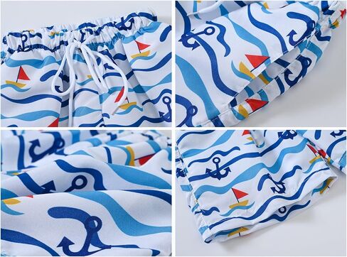 Boys Shorts Lightweight Quick Dry Athletic Short Print Fashion Beach Shorts Kids Boardshort 3-10Years in Saudi Arabia