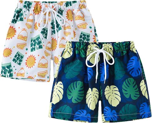 Boys Shorts Lightweight Quick Dry Athletic Short Print Fashion Beach Shorts Kids Boardshort 3-10Years in Saudi Arabia