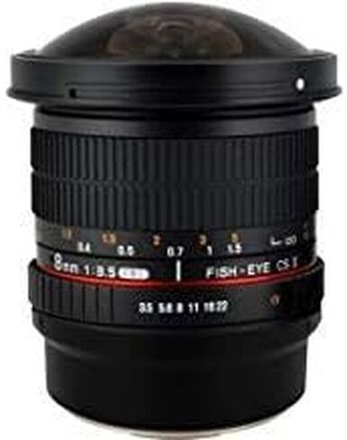 Samyang 8mm F3.5 APS-C Fisheye Lens for Sony E Mount Cameras,Black,one Size,SYHD8M-E in Saudi Arabia