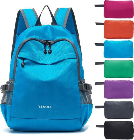 YZAOLL 30L Hiking Backpack Lightweight Day Packs, Packable Backpack for Women Men Travel Camping Vacation,Orange in Saudi Arabia