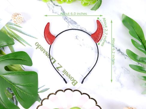 Bonnie Z. Leonardo Glitter Devil Horns Headband G Purple in Kuwait