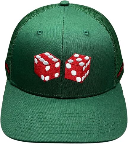 Front Line Winner Craps Hat for Men & Women Breathable Mesh, Trucker Hat, Gambler Hat, Gambling Gifts, Lucky Hat, Dice Cap in Saudi Arabia