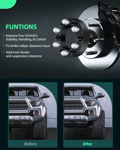 SCITOO 4Pcs 6x5.5 to 6x135 Wheel Adapters 1.5 inch Bore 108mm Studs 14x1.5 6 Lug Wheel Spacers No Hubcentric Fit for Ram 1500 2019-2023,for GMC Yukon XL 2015-2023,for GMC Yukon 1992-2023 in Saudi Arabia
