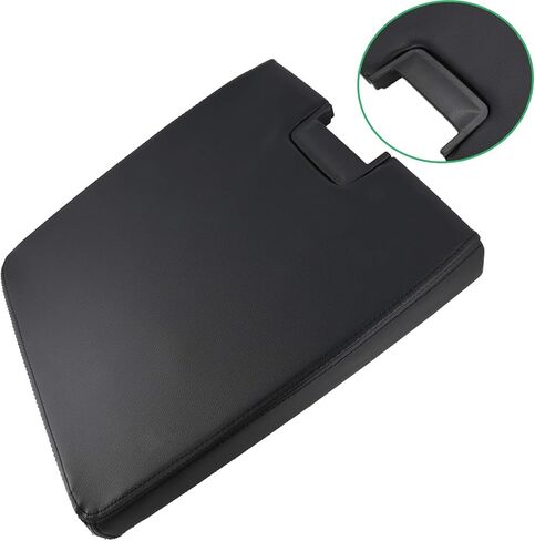 غطاء مسند ذراع وحدة التحكم المركزية من NAKAO مع مزلاج متوافق مع سيارة Chevy GMC Silverado Suburban Tahoe Sierra 2007-2013 Pickup، يستبدل OEM 20864154، أسود، طقم إصلاح غطاء وحدة التحكم المركزية in Kuwait