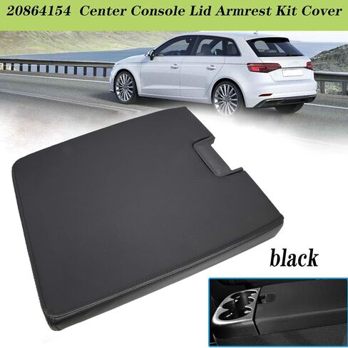 غطاء مسند ذراع وحدة التحكم المركزية من NAKAO مع مزلاج متوافق مع سيارة Chevy GMC Silverado Suburban Tahoe Sierra 2007-2013 Pickup، يستبدل OEM 20864154، أسود، طقم إصلاح غطاء وحدة التحكم المركزية in Kuwait