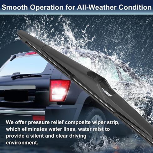 X AUTOHAUX Rear Windshield Wiper Blade for Ford Fiesta MK6 2008-2016 - 300mm 12 Inch in Saudi Arabia