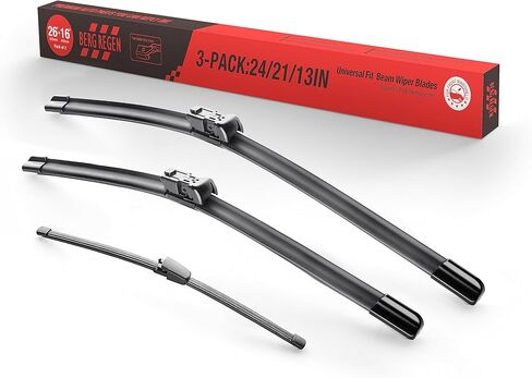 24 بوصة + 21 بوصة + 13 بوصة 3 مساحات استبدال شفرات ممسحة الزجاج الأمامي لسيارة VW Tiguan 2017 2016 2015 2014 2013 2012 2011 2010 2009 + المزيد من جودة السيارات OEM (القفل العلوي) in Kuwait