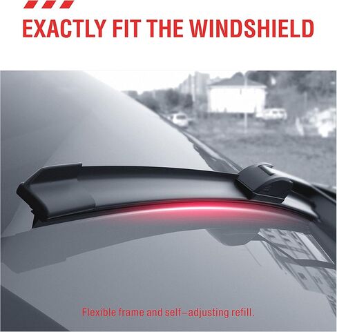 24 بوصة + 21 بوصة + 13 بوصة 3 مساحات استبدال شفرات ممسحة الزجاج الأمامي لسيارة VW Tiguan 2017 2016 2015 2014 2013 2012 2011 2010 2009 + المزيد من جودة السيارات OEM (القفل العلوي) in Kuwait