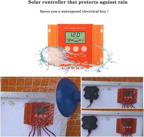 Rainproof Ultra-Thin 20Amp 12V/24V PWM Solar Charge Controller , with Backlit LCD Display, Adjustable Parameter, Charge Controller for Solar Panel in Saudi Arabia