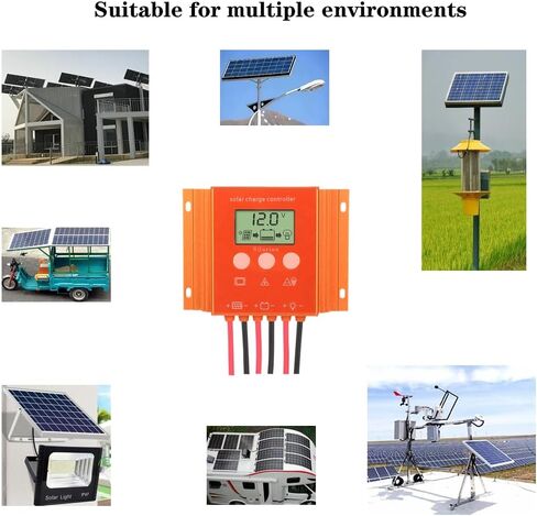 Rainproof Ultra-Thin 20Amp 12V/24V PWM Solar Charge Controller , with Backlit LCD Display, Adjustable Parameter, Charge Controller for Solar Panel in Saudi Arabia