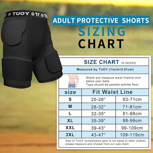 Men's Padded Football Girdle Compression 5-Pads Integrated Football Pads with Hip Tail Thigh Protector for Football Baseball in Saudi Arabia