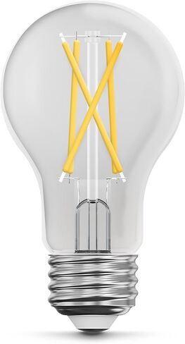 Feit Electric LED Clear A19 Medium Base Light Bulb - 40W Equivalent - 15 Year Life - 450 Lumen - 2700K Soft White - Dimmable | 4-Pack in Kuwait