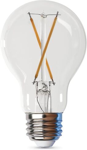 Feit Electric LED Clear A19 Medium Base Light Bulb - 40W Equivalent - 15 Year Life - 450 Lumen - 2700K Soft White - Dimmable | 4-Pack in Kuwait