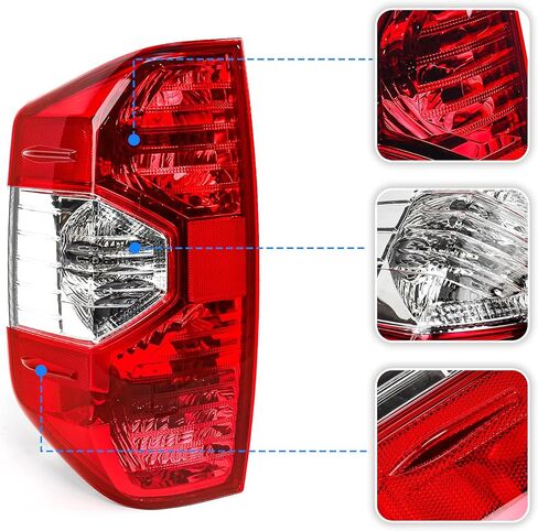 Huray LH الذيل ضوء لتويوتا تندرا 2014-2021 الضوء الخلفي الفرامل بدوره إشارة مصباح الذيل ضوء الجمعية اليسار سائق الجانب استبدال ل 81560-0C100 in Kuwait