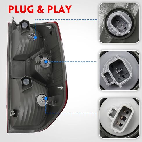 Huray LH الذيل ضوء لتويوتا تندرا 2014-2021 الضوء الخلفي الفرامل بدوره إشارة مصباح الذيل ضوء الجمعية اليسار سائق الجانب استبدال ل 81560-0C100 in Kuwait