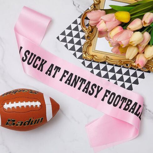 8 Pcs Pink Fantasy Football Loser Sash I Suck at Fantasy Football Award Sashes Football Sash for Last Place Trophy in Saudi Arabia