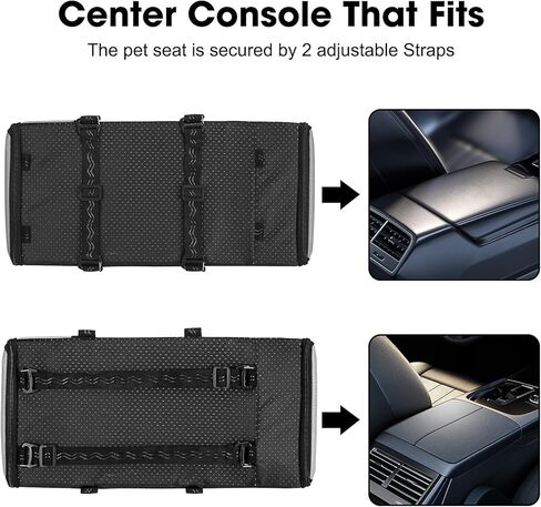 مقعد سيارة بوحدة تحكم مركزية للحيوانات الأليفة الصغيرة بوزن 12 رطلاً، مقعد 3 في 1 للحيوانات الأليفة للقطط والكلاب الصغيرة، مقعد سفر للكلاب بسحاب من الجلد مع وسادة قابلة للإزالة. in Kuwait