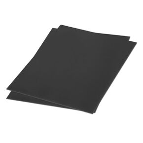MECCANIXITY Black ABS Plastic Sheet 16x12x0.06inch for Building Model, DIY Crafts, Panel, Pack of 2