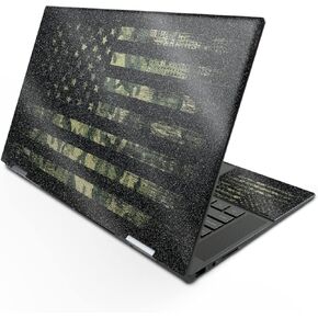 MightySkins Glossy Glitter Skin Compatible with HP Envy x360 15" (2022) - American Camo | Protective, Durable High-Gloss Glitter Finish | Easy to Apply, Remove, and Change Styles | Made in The USA