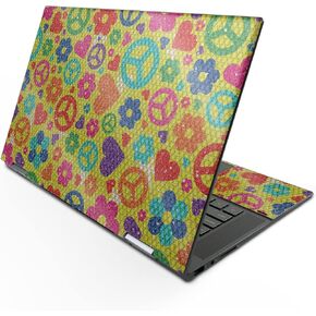 MightySkins Glossy Glitter Skin Compatible with HP Envy x360 15" (2022) - Peace Cloth | Protective, Durable High-Gloss Glitter Finish | Easy to Apply, Remove, and Change Styles | Made in The USA