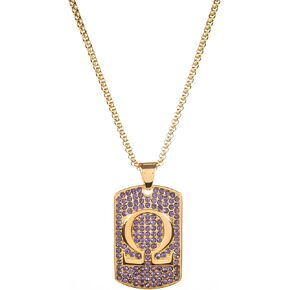 Omega Psi Phi Paraphernalia - Pendant Necklace - Fraternity Gift Accessories for Men - Official Vendor - Collection