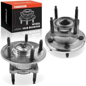 A-Premium 2 x Rear Wheel Bearing and Hub Assembly with 5-Lug Compatible with Jeep Grand Cherokee 2005-2010, Commander 2006-2010