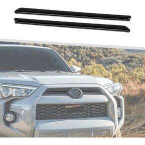 Jimen Compatible with Toyota 4Runner 2020-2022, Front Center Grille Inserts Cover Exterior Trim Accessories (Black)