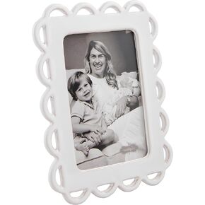 Mud Pie Ceramic Scallop Frame, Small