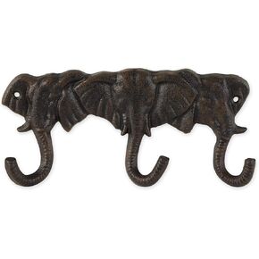 Accent Plus Triple Elephant Wall Hook