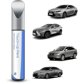1J7 Atomic Silver Metallic Touch Up Paint Compatible with Lexus Exact Match–Chips and Nicks Touch Up