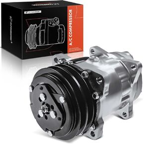 A-Premium A/C Compressor with Clutch Compatible with Chevrolet, GMC Models - C60 C70 C6500 C7500 Kodiak, C6000 C6500 C7000 C7500 Topkick, P30, P3500