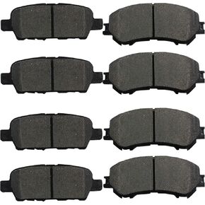 8pcs Front Rear Ceramic Brake Pads D1737,D905 Compatible with 2014-2019 Nissan Rogue 2 Row Seating Models