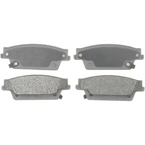 ACDelco Silver 14D1020AM Semi-Metallic Rear Disc Brake Pad Set with Wear Sensor