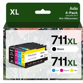 711XL Ink Cartridge Replacement for 711 XL Ink Cartridges Remanufactured High Yield Ink Cartridge for DesignJet T120, T125, T520