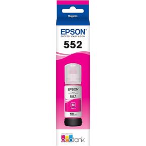 Epson 552 EcoTank Ink Ultra-high Capacity Bottle Magenta (T552320-S) Works with EcoTank Photo ET-8500, ET-8550
