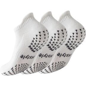 Hstyle 6 Pairs of Yoga Socks with Grips for Women and Men,Ideal for Ballet,Barefoot Workout,Pilates Grip Socks Non Slip Socks in Kuwait