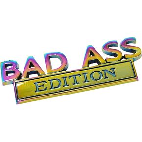 Car Exterior Emblems Badge 3D Sticker Decal Emblem 3D Badge Decal Car Truck Replacement Fit for All Cars(Golden Cyan)