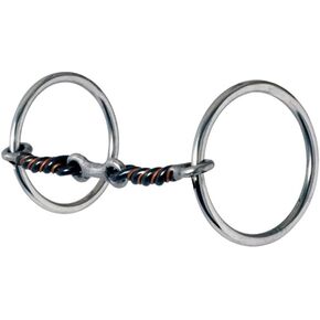 Reinsman 171 Medium Loose Ring Snaffle with 3-Piece Sweet and Sour Dogbone; Stage A