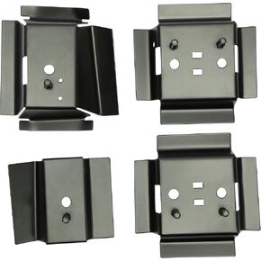 Kojem Seat Brackets Compatible with 1978-1988 Buick Regal, Chevrolet Monte Carlo, Oldsmobile Cutlass Supreme, Pontiac Grand Prix, GMC Caballero Any G-body vehicle Rail Mounting Bracket - 4 Piece Set