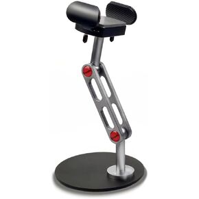 Phone Stand, Adjustable Height and Angle Desk Phone stand ，for Desk Flexible Arm Universal Aluminum Alloy Desktop Phone Holder Compatible with All 4.5"-7" Phone Devices (Black)