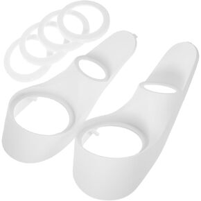 GALPADA Car Speaker Bracket Three-Way Frequency Car Speaker Trim Rack Interior Plastic Horn Sound Car Speaker Washer Rings Component White Gasket Trumpet Car Audio Decoration