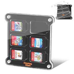 Desing Wish Magnetic Module Switch Game Case Compatible with Nintendo Switch Games Cards Switch Card Holder Case with 6 Card Slots