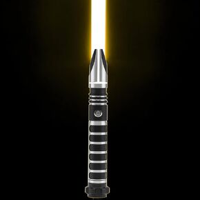 RGB Lightsaber with Force FX 12 Colors changeable, 16 Smooth Swing Sound Fonts,Gesture Control Light UP Saber for Adults and Kids Heavy Dueling (TSK-E37 Black)