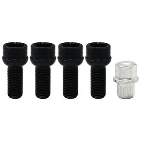 14mm M14 4+1 Wheel & Lock Lug Nut Set with Key for Golf Jetta Beetle Passat MK4 B5 1998-2005 8D0601139F
