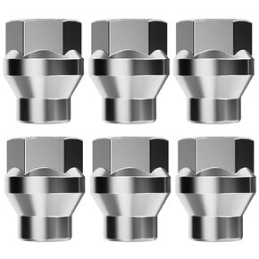 KSP 12mmx1.5 ET Extended Lug Nuts for 6 Lugs, 6PCS M12x1.5 Open Ended Wheel Nut 7mm Shank for Toyota with Conical/Cone Seat Aftermarket Wheels